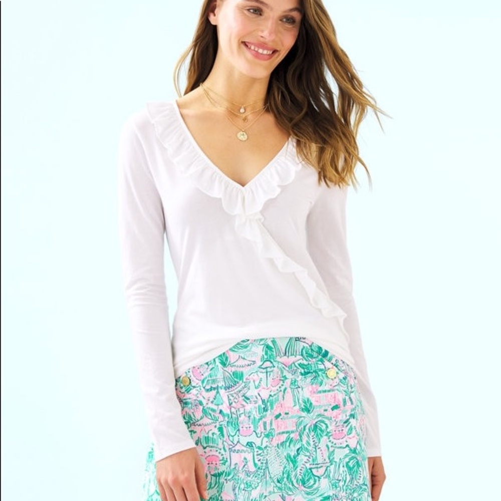 NWT Lilly Pulitzer Loreda Long Sleeve Top
